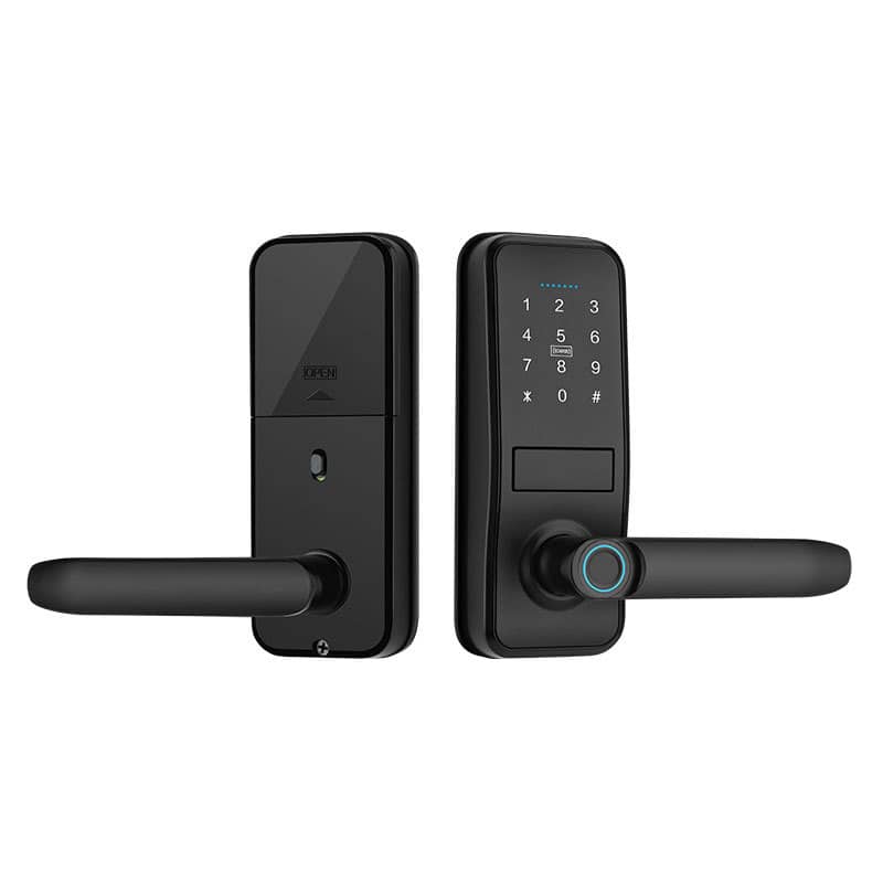 Cluzine - Tuya Smart Door Lock, IP65 Waterproof, Fingerprint Keyless Entry, for Wooden/Aluminum/Metal Doors