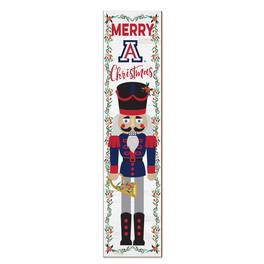 Jardine - Arizona Wildcats 11" x 46" Nutcracker Holiday Leaner Sign - White