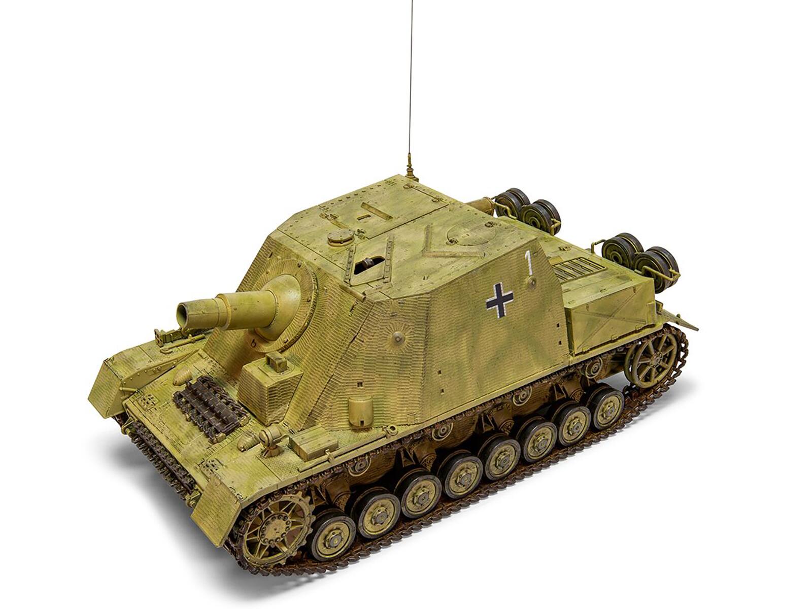 Alt View 4. Airfix - Level 3 Model Kit of Sturmpanzer IV Brummbar "Mid Version" Tank with 2 Scheme Options 1/35 plastic model kit by Airfix.