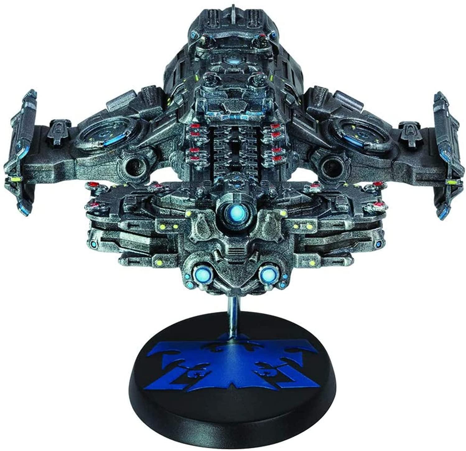 Alt View 1. Dark Horse Comics - StarCraft 6 Inch Resin Terran Batlecruiser Replica - Silver.