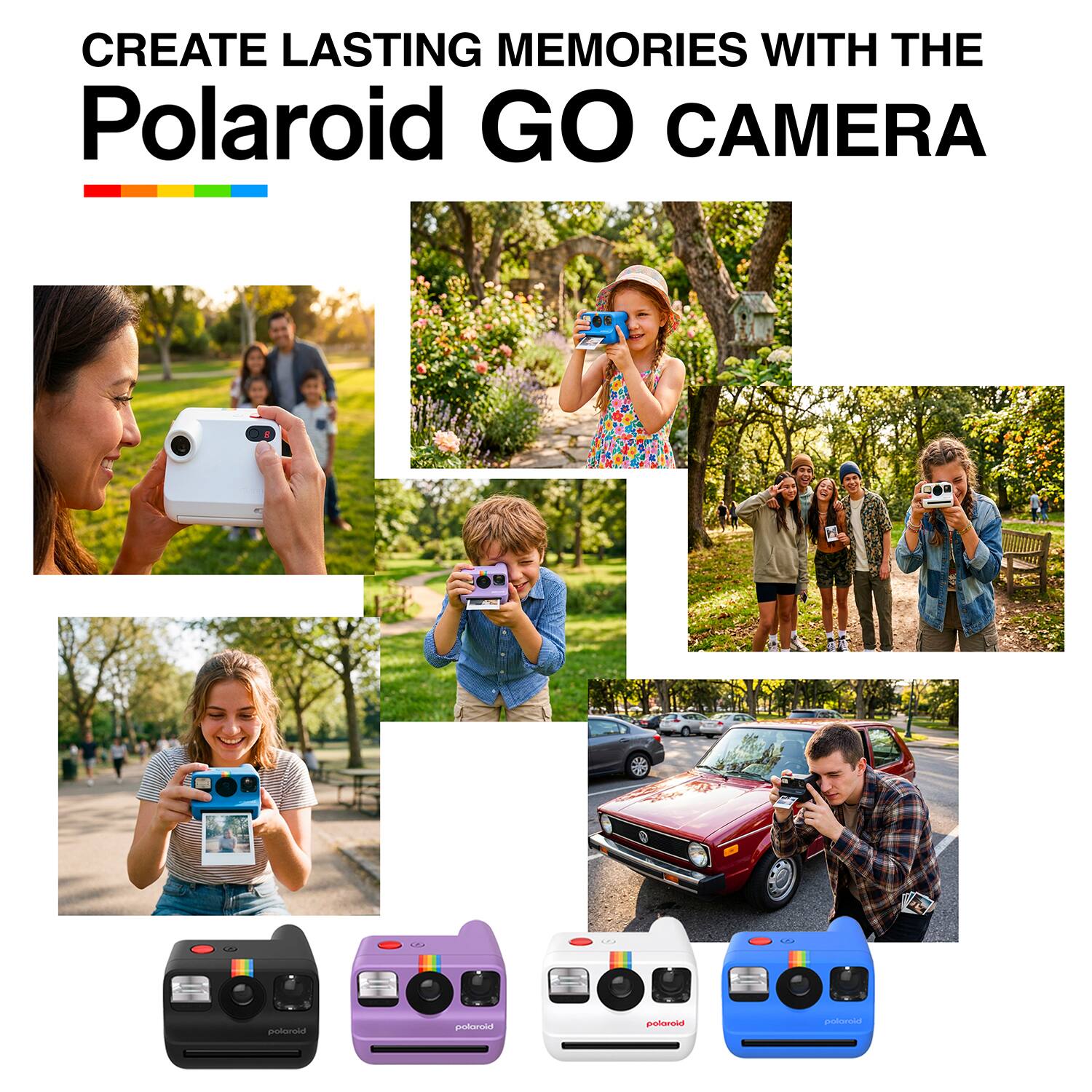 CREATE LASTING MEMORIES WITH THE Polaroid GO CAMERA