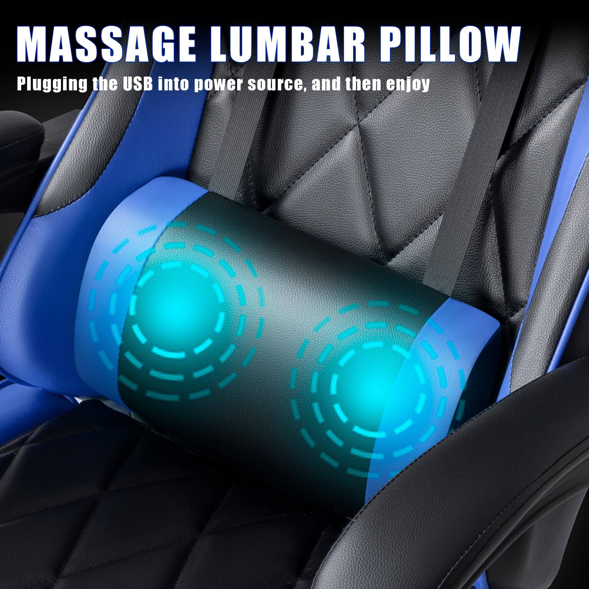 MASSAGE LUMBAR PILLOW  
Plugging the USB into power source, and then enjoy