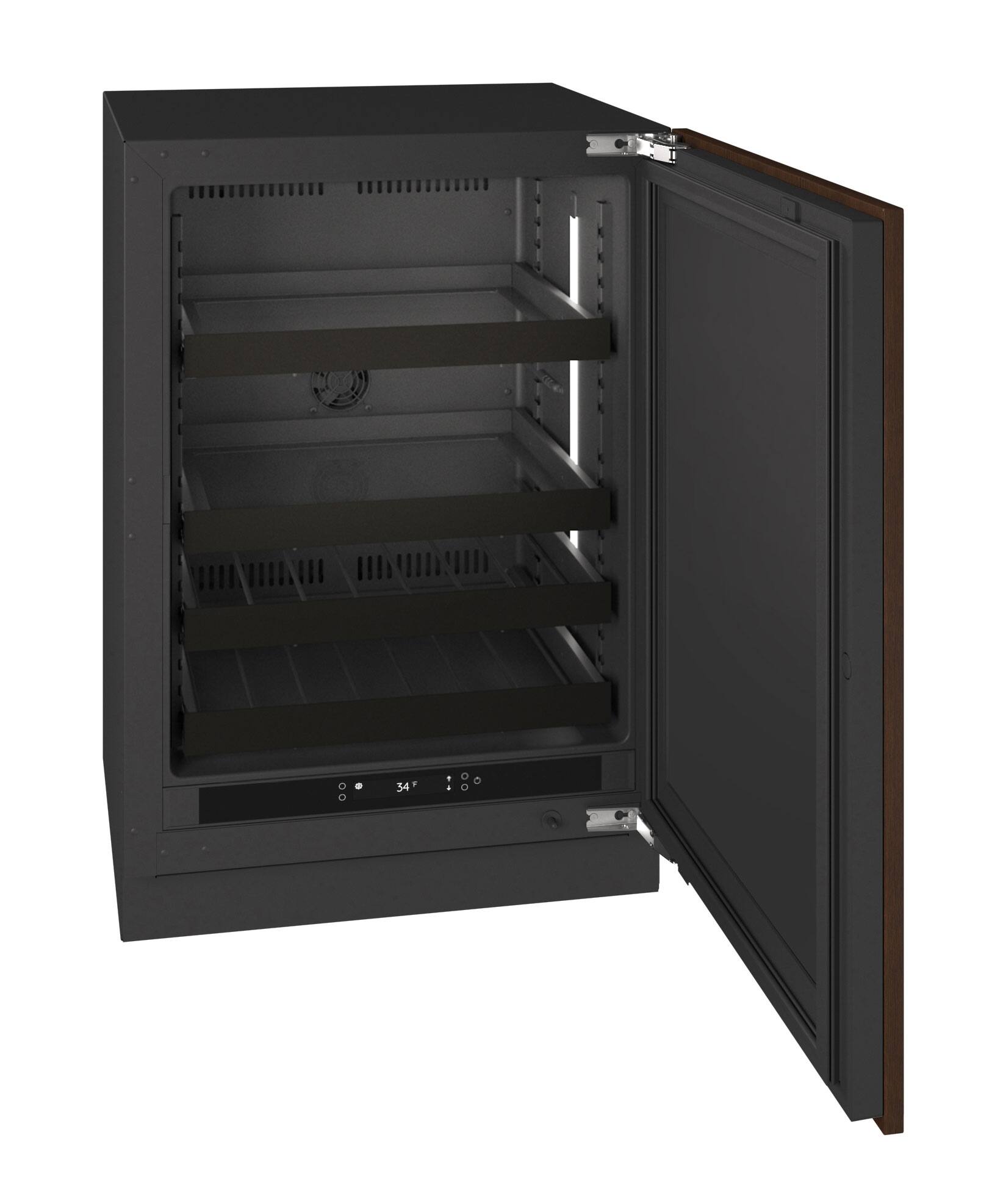 Alt View 2. U-Line - U-Line 24"W. 5.1 Cu.Ft. Built-In Beverage Center - Panel Ready - Integrated Solid.
