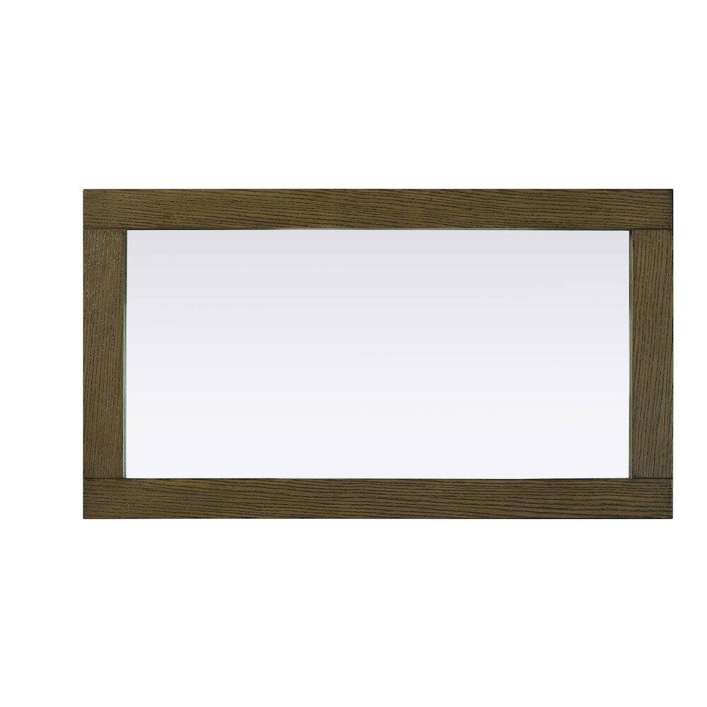 Alt View 2. Elegant Kitchen and Bath - Noah Wooden Rectangle Mirror 18 x 32 in Hazel Oak - Hazel Oak.