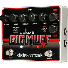 9V
LEVEL
VOLUME
TONE
SUSTAIN
ATTACK
GATE
MIDS
HIGH
LOW
FREQ
BASS BOOST
NORMAL
deluxe
BIG MUFF
electro-harmonix
BYPASS
MIDS
INPUT
OUTPUT