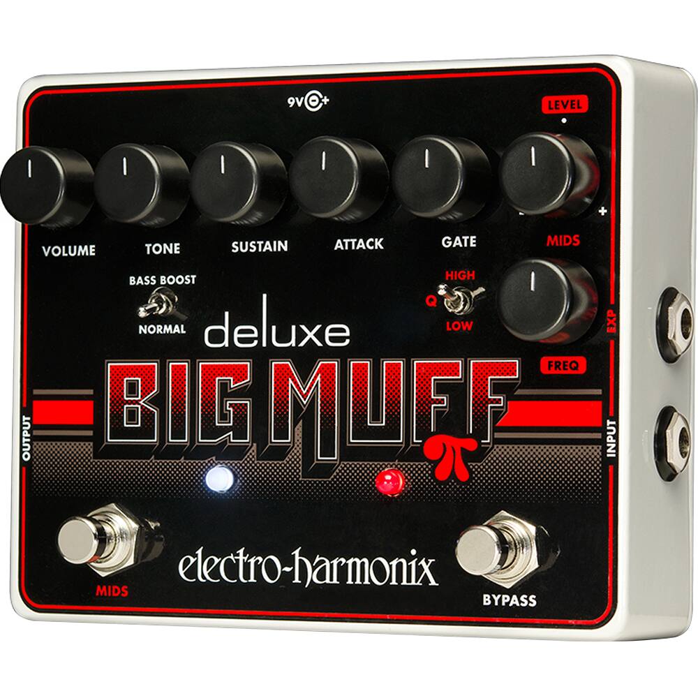 Harmonix - Deluxe Big Muff Pi Fuzz and Sustainer Pedal DLXBM - Red