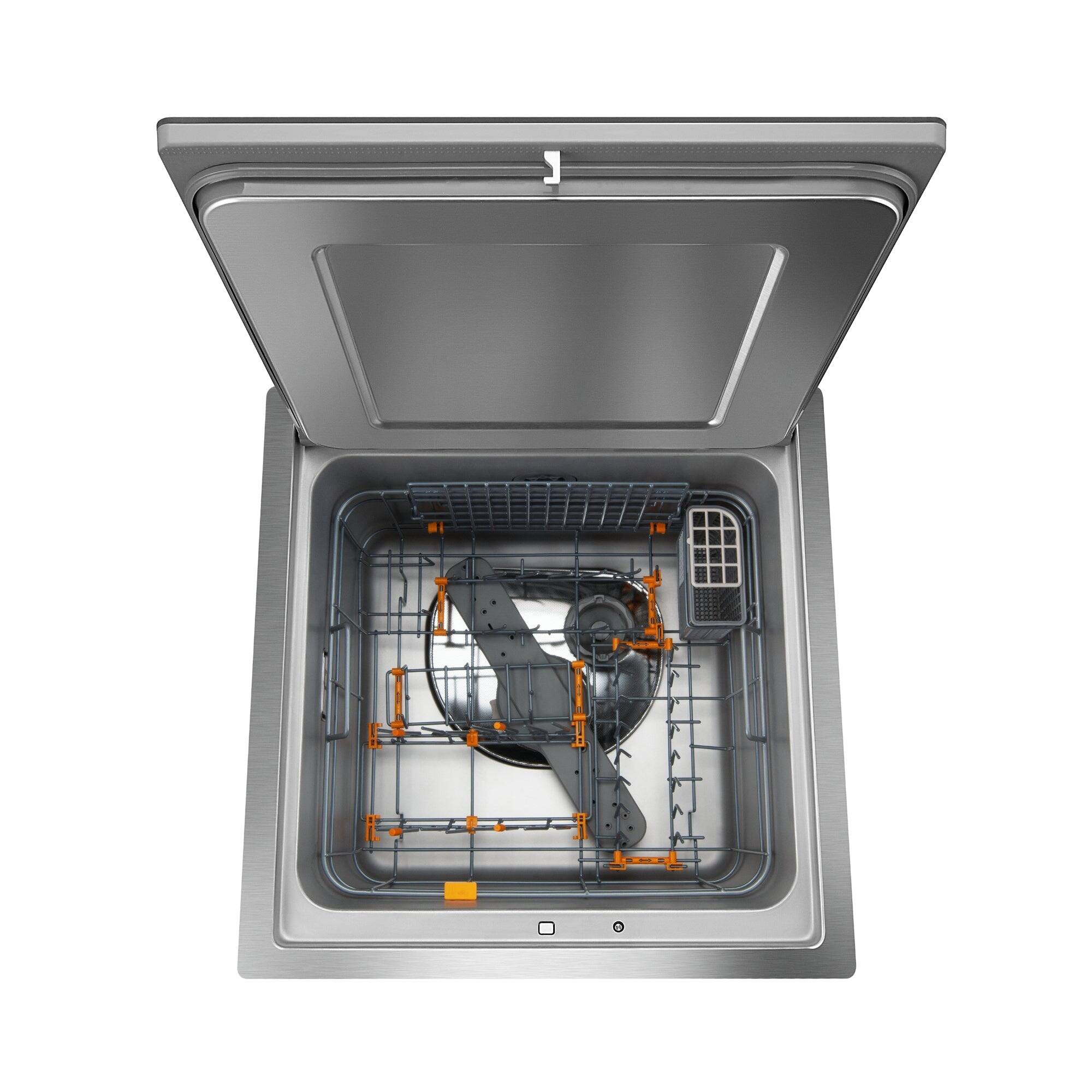 Alt View 1. FOTILE - FOTILE 2-in-1 Top Load Dishwasher, Compact with HydroJet, 15-Min Wash, Produce Cycle, Stainless Tub, Child Lock - Black.