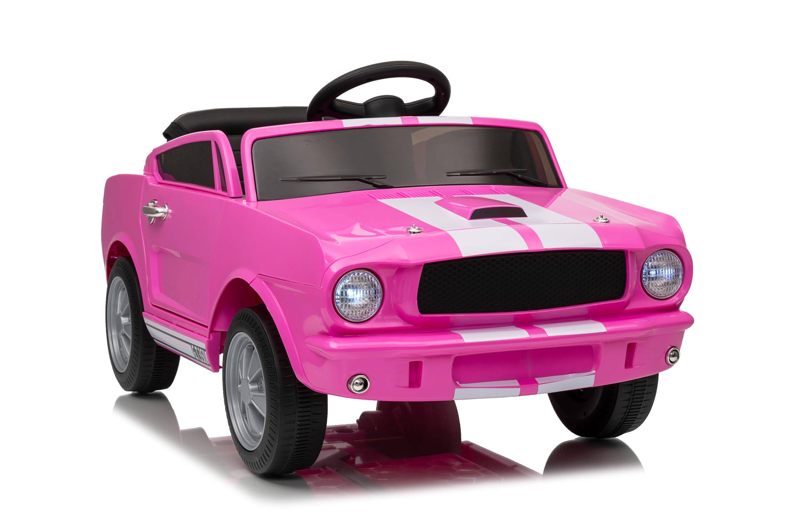 Front. GARVEE - 12V Ride on Toy for Kids, Battery Powered Electric Car for Toddlers with Remote Control,3 Speeds, Lights, Music - Pink.