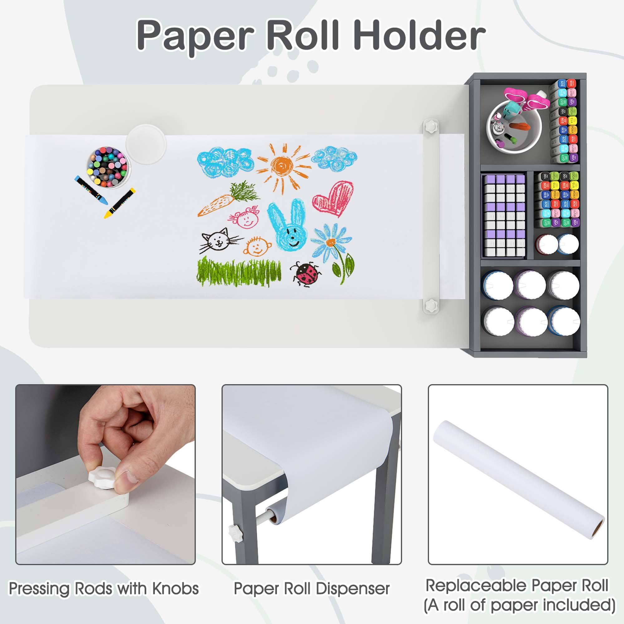 Paper Roll Holder 2 I A - I 1 1 I - 2 . L . 1 Pressing Rods with Knobs Paper Roll Dispenser Replaceable Paper Roll (A roll of paper included)