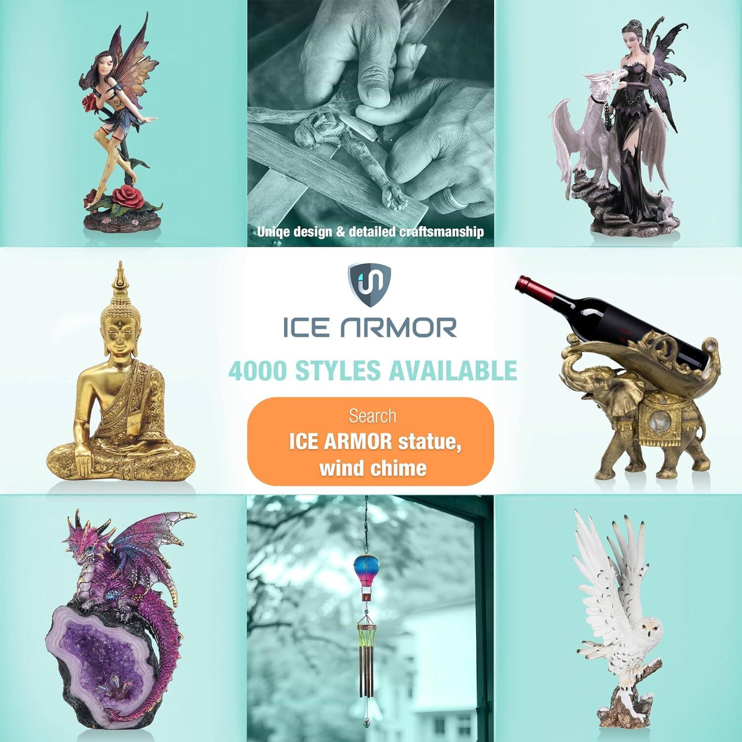Unique design & detailed craftsmanship

ICE ARMOR
4000 STYLES AVAILABLE

Search ICE ARMOR statue, wind chime