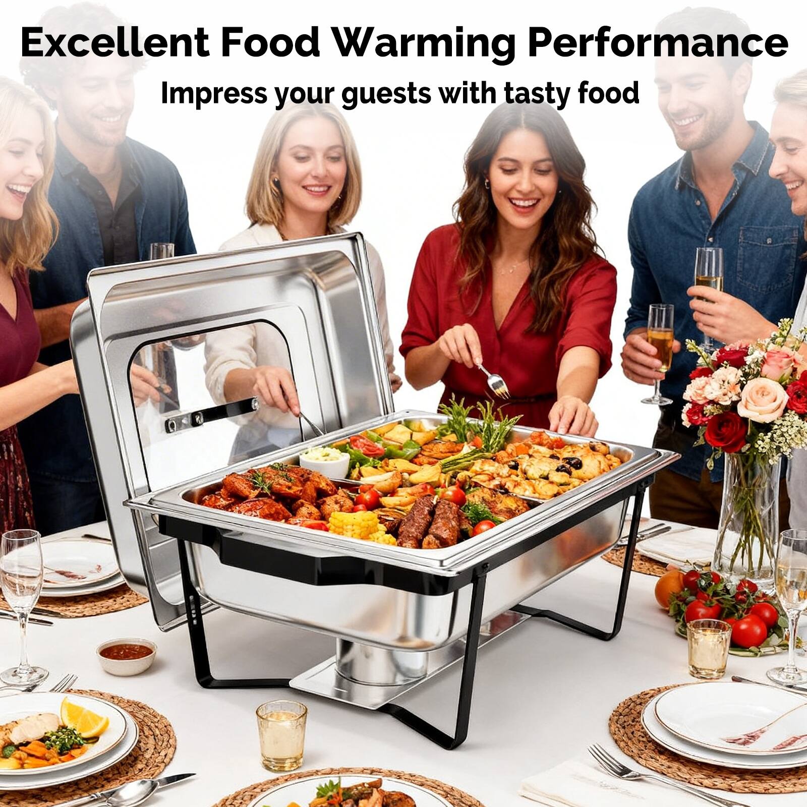 Excellent Food Warming Performance  
Impress your guests with tasty food