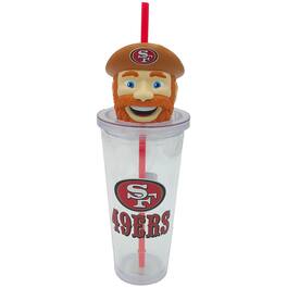 Pegasus - San Francisco 49ers Mascot Lid 24oz. Sipper Cup - Multicolor