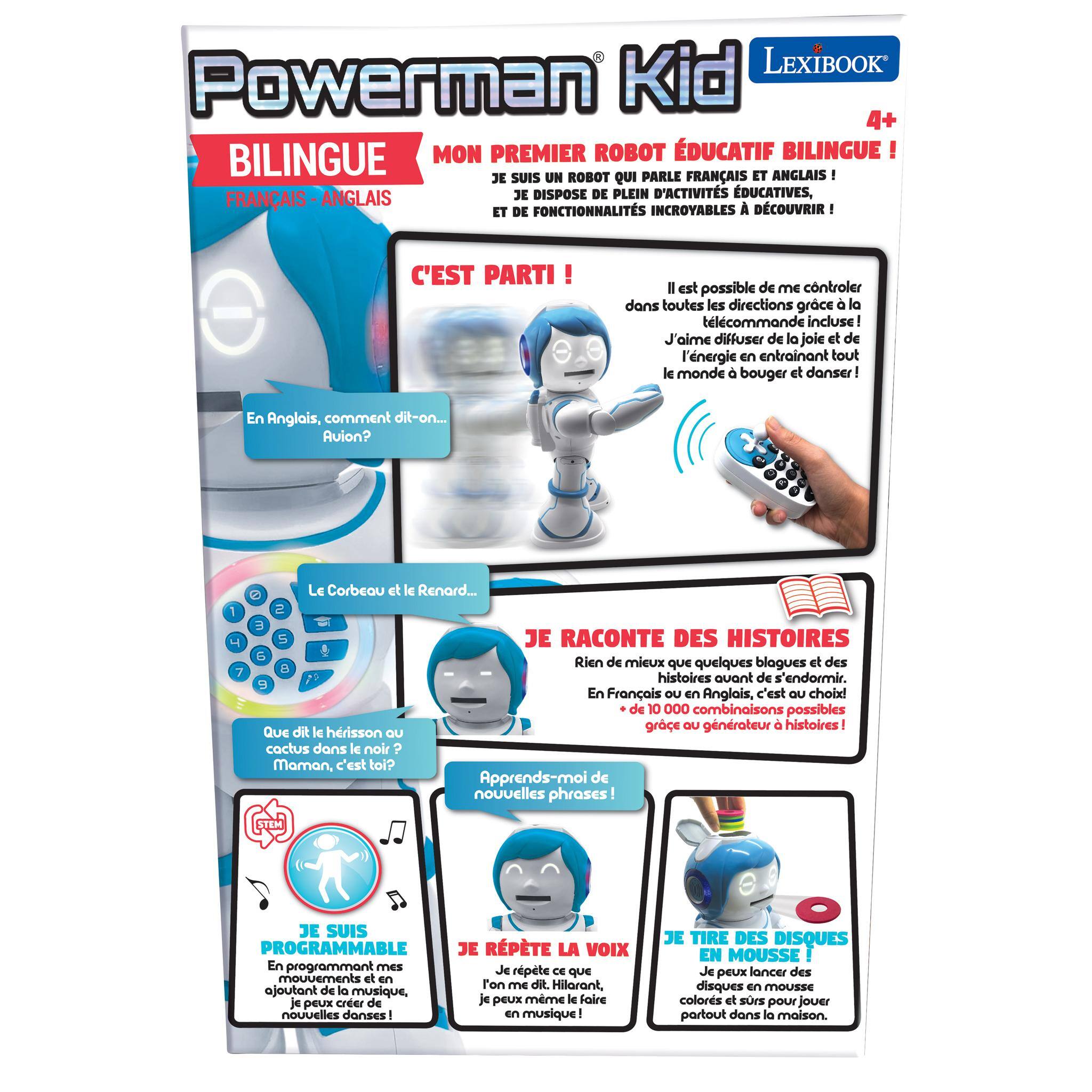 Lexibook Powerman Kid Smart Bilingual Robot with Remote Control - Best Buy