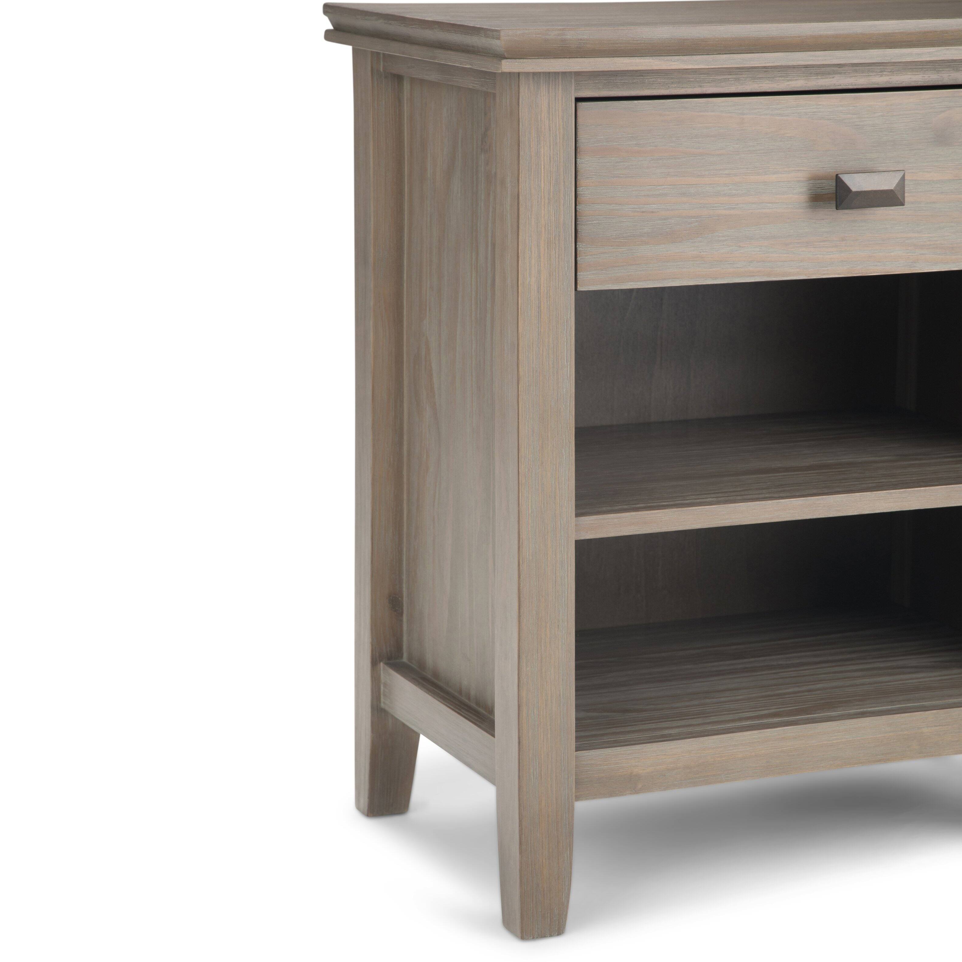 Alt View 17. Simpli Home - Artisan Bedside Table - Distressed Grey.