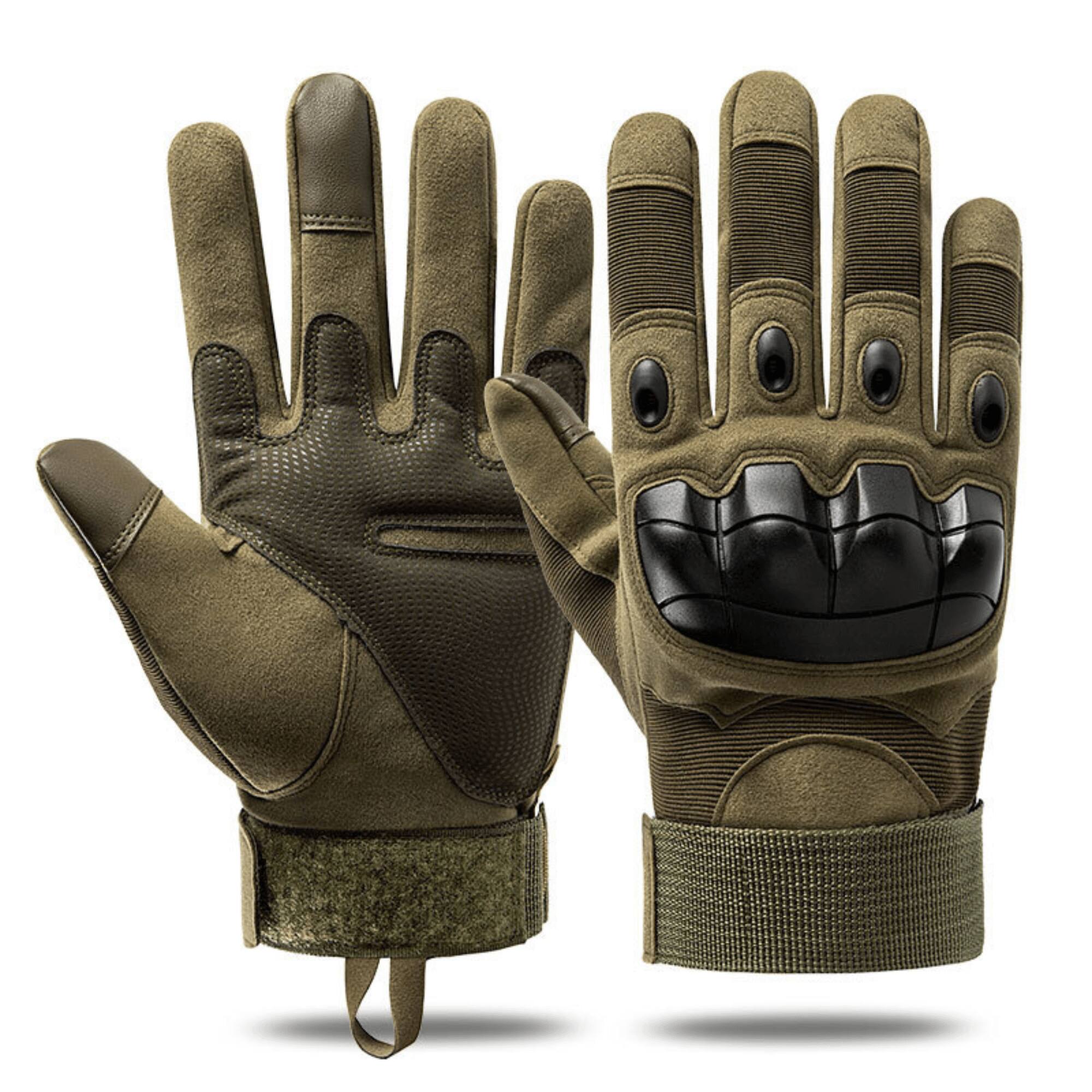 Alt View 1. JupiterGear - Tactical Military Airsoft Gloves for Outdoor Sports, Paintball, and Motorcycling with Touchscreen Fingertip Capability - Green.