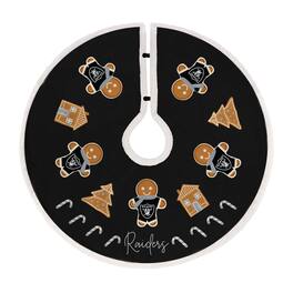 Pegasus - Las Vegas Raiders Gingerbread Tree Skirt - Multicolor