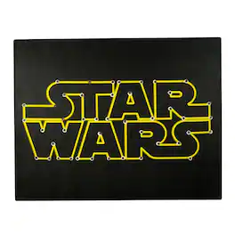Seven20 - Star Wars Logo Light Up 16 x 20 Inch Wall Canvas - Black