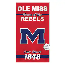 Jardine - Ole Miss Rebels 11'' x 20'' Home Of The Sign - Red