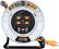 Alt View 1. Masterplug - 50Ft 4 Sockets 15A 12AWG Medium Open Metal Reel - Metal & Orange.