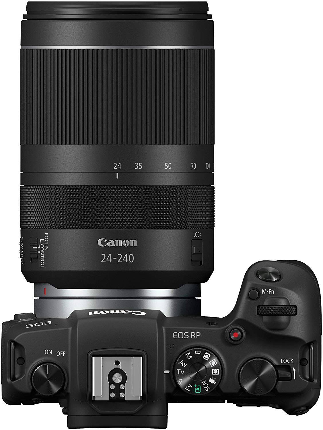 24 35 50 70 100  
Canon 24-240  
EOS RP  
ON OFF  
M-Fn  
LOCK  
FOCUS CONTROL  
C1 Av C2 Tv C3 P Fv SCN  
LOCK