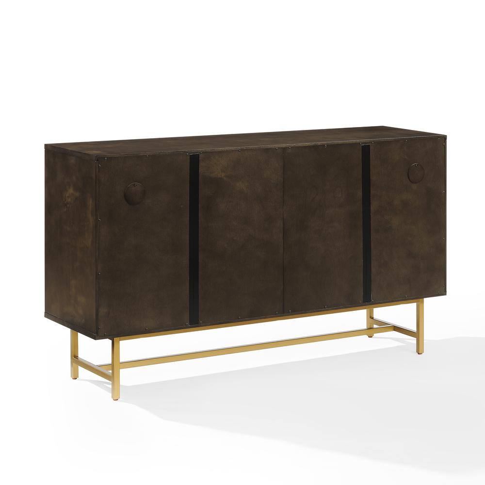 Alt View 1. Crosley Furniture - Blair Sideboard - Dark Brown.