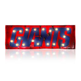 Imperial - New York Giants 25" x 9" Lighted Recycled Metal Street Sign - Multicolor