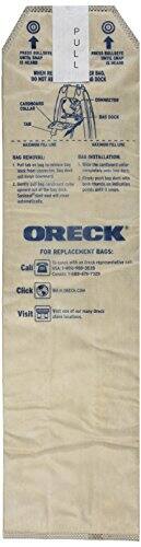 Sure, here is the corrected and grouped text from the image:

---

**PULL**

**PRESS PULL STRAP UNTIL SNAP IS HEARD**

**WHEN READY TO REMOVE BAG, PULL STRAP UNTIL SNAP IS HEARD**

**CARDHOLDER COLLAR**

**THE**

**BAG REMOVAL:**

1. Pull the bag to the left to remove the bag from the dock.
2. Remove the cardholder collar from the bag.
3. Remove the bag from the dock.

**BAG INSTALLATION:**

1. Slide the cardholder collar onto the dock.
2. Snap the bag onto the dock.
3. Check the bag for proper fit and alignment.

**ORECK**

**FOR REPLACEMENT BAGS:**

Call: 1-800-980-5018

Click: [ORECK.COM](http://ORECK.COM)

Visit: [ORECK.COM](http://ORECK.COM)

---

This text is organized and corrected for clarity.