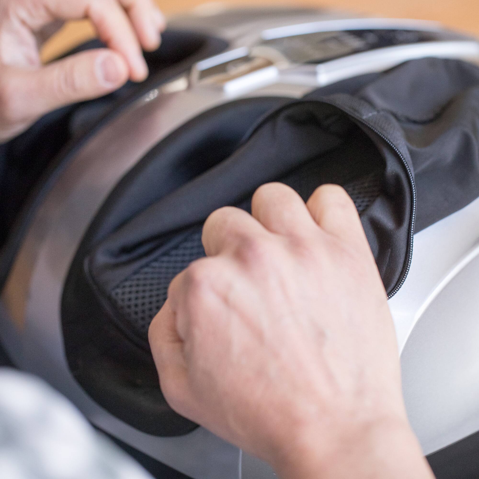 Alt View 2. Miko - Miko Shiatsu Foot Massager with Heat, Air Compression, Vibration, LCD Display, 5 Pressure Levels, Wireless Remotes - Charcoal.