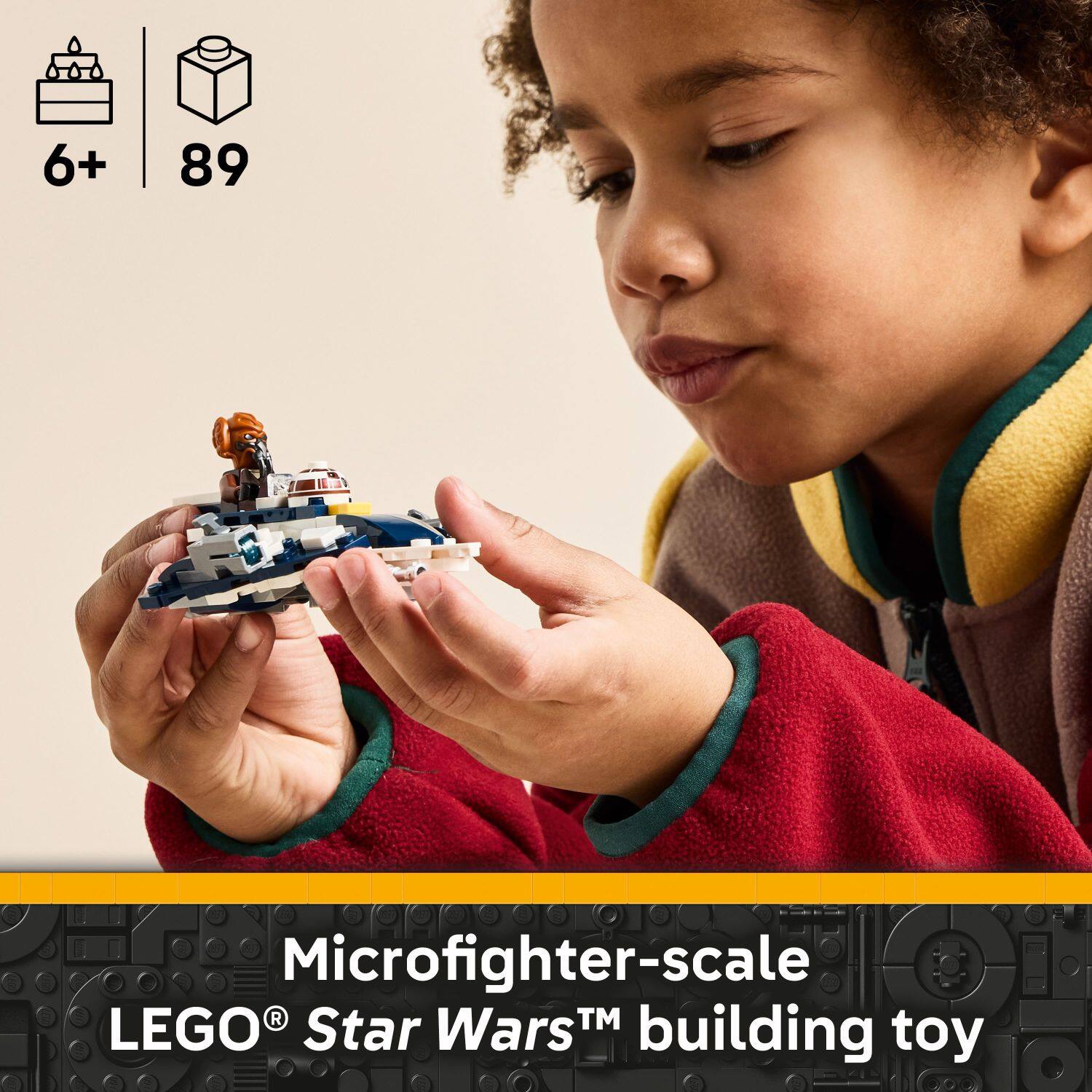 6+ 89 Microfighter-scale LEGO Star Wars™ building toy