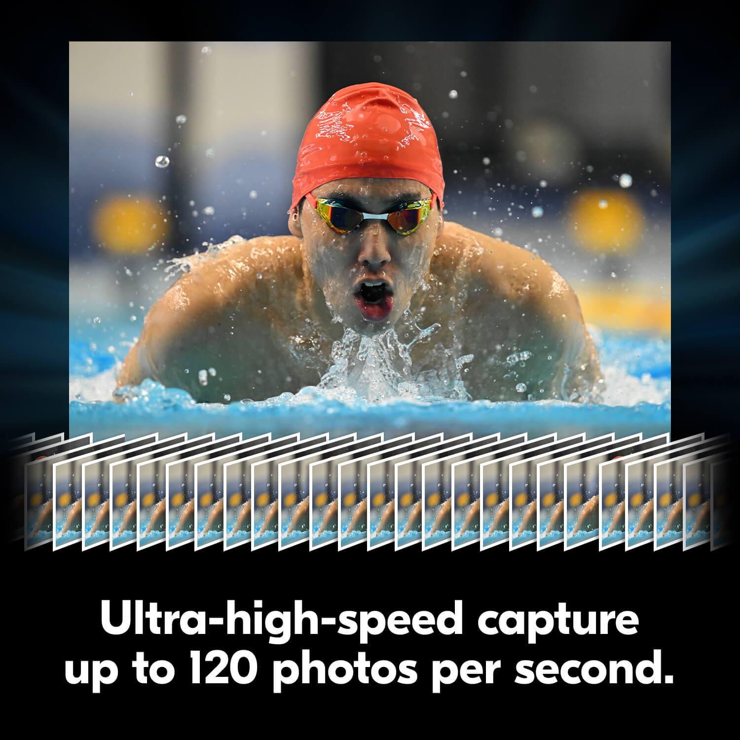 Ultra-high-speed capture up to 120 photos per second.