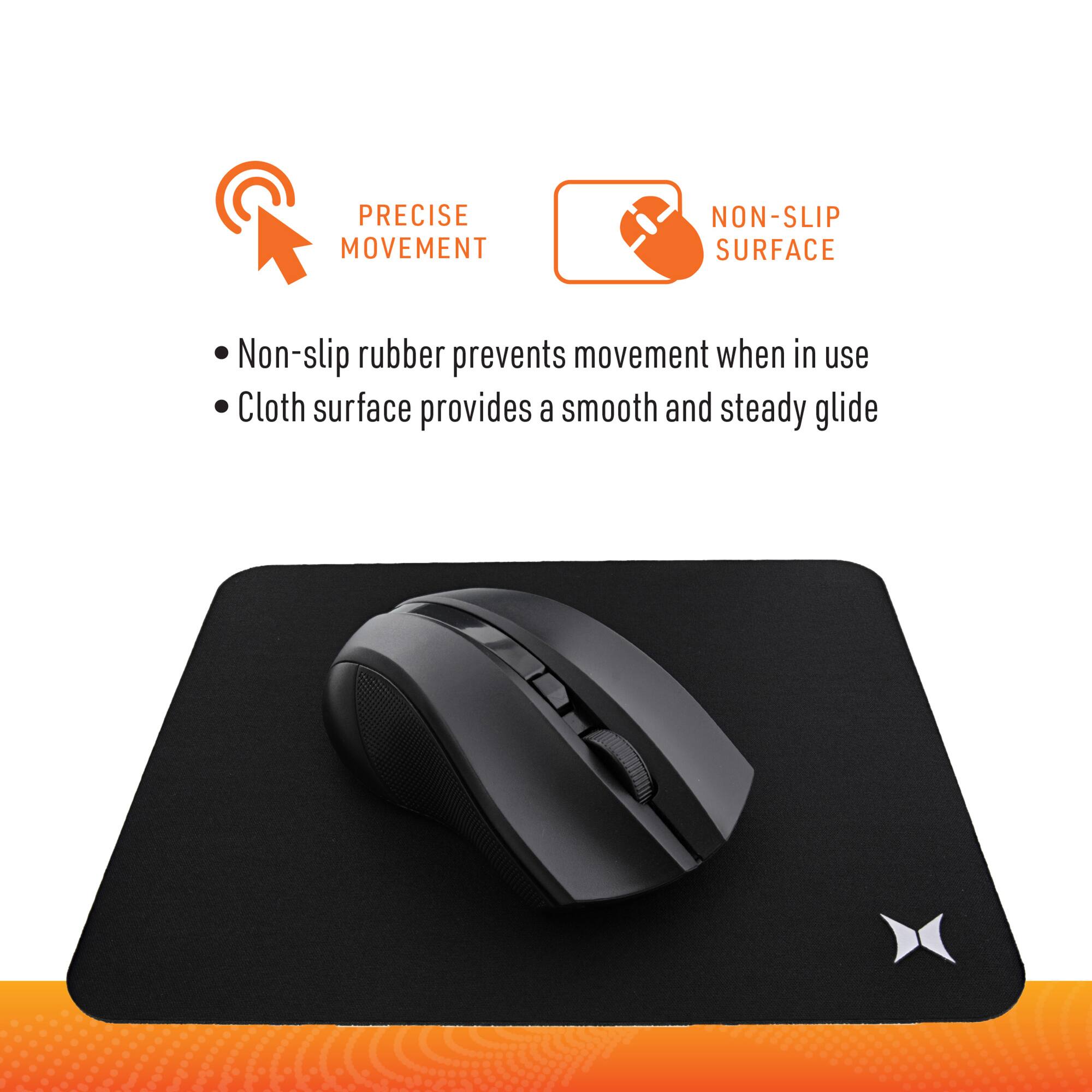 PRECISE MOVEMENT  
NON-SLIP SURFACE

- Non-slip rubber prevents movement when in use
- Cloth surface provides a smooth and steady glide