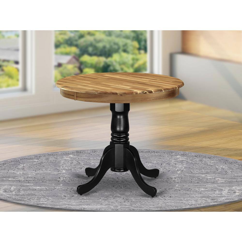 Angle. East West Furniture - East West Furniture Dining Table, 36x36 Inch, AMT-NBK-TP - Brown.