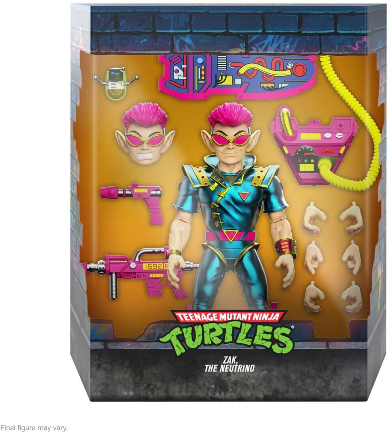 16926 F Teenage Mutant Ninja Turtles Zak, The Neutrino. Final figure may vary.