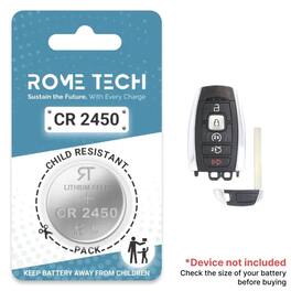 RomeTech - Replacement Battery for Key Fob - Lincoln MKC 2017-2019 - 2 Pack