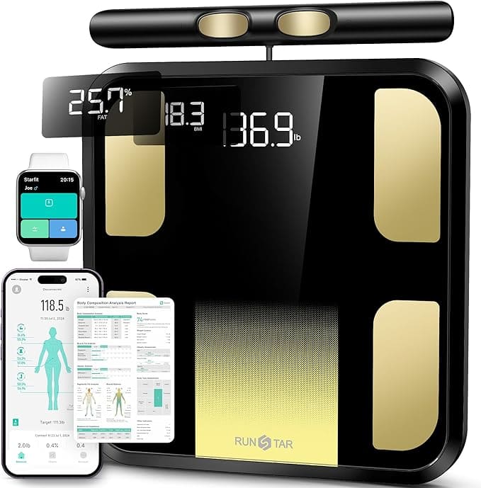 RunStar - Scale for body weight and body fat - Black