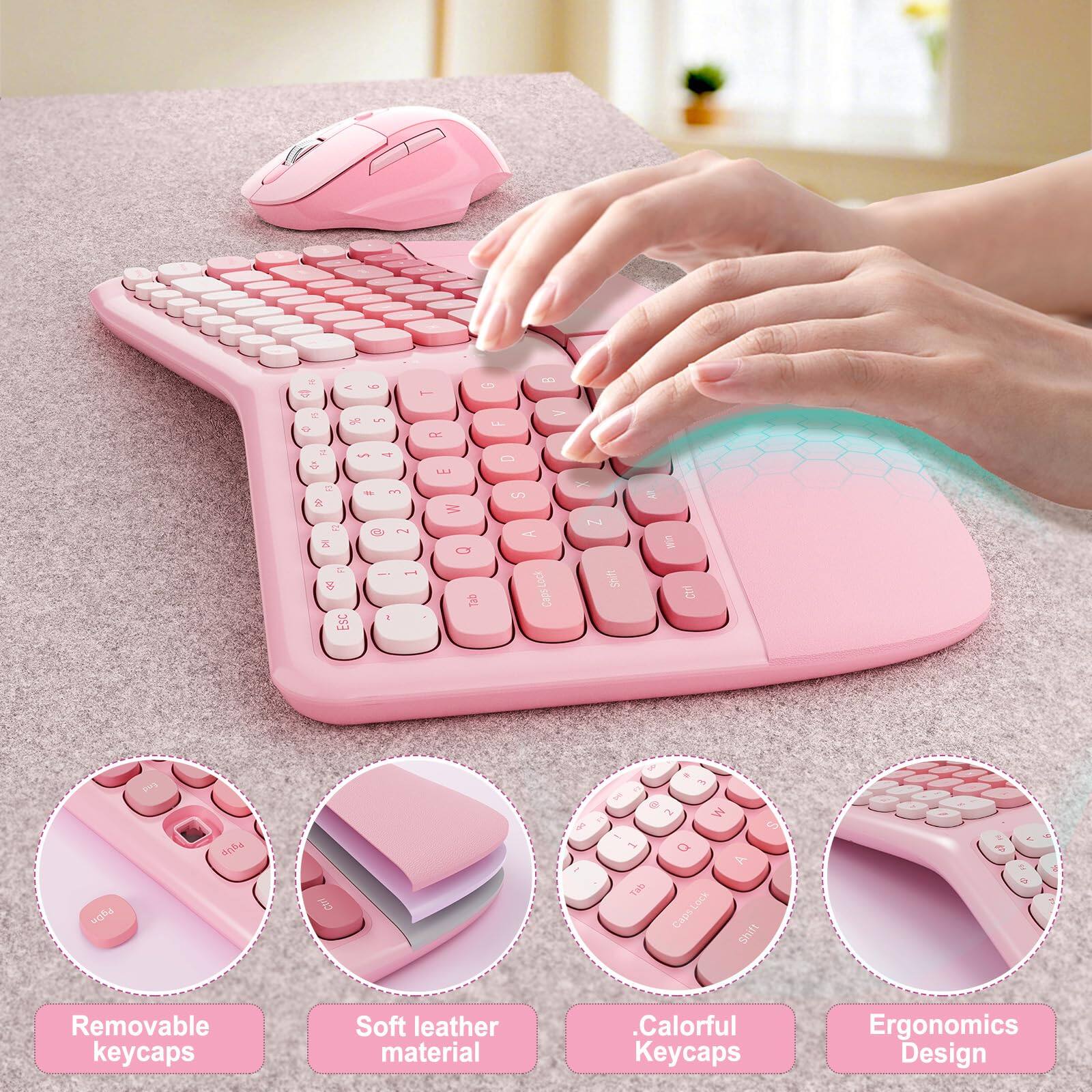 - Removable keycaps
- Soft leather material
- Colorful Keycaps
- Ergonomics Design