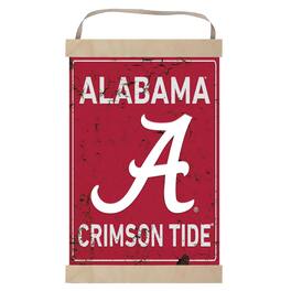Jardine - Alabama Crimson Tide Faux Rust Banner Sign - Red