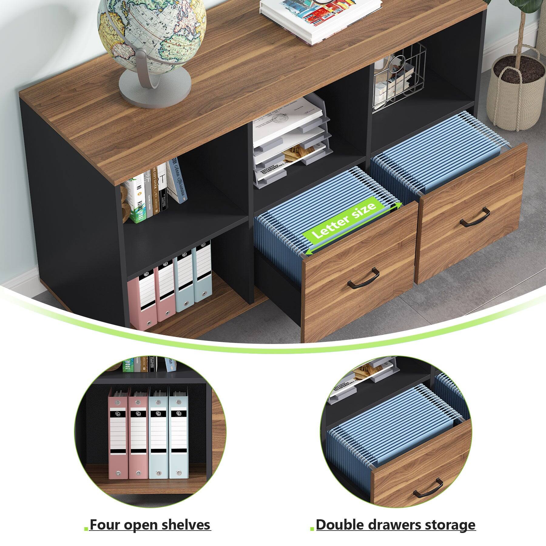 ARGE  
REGIN T ORVER  
k/012 Anna Karenina  
size Letter  
ZAQIT  
Four open shelves  
Double drawers storage