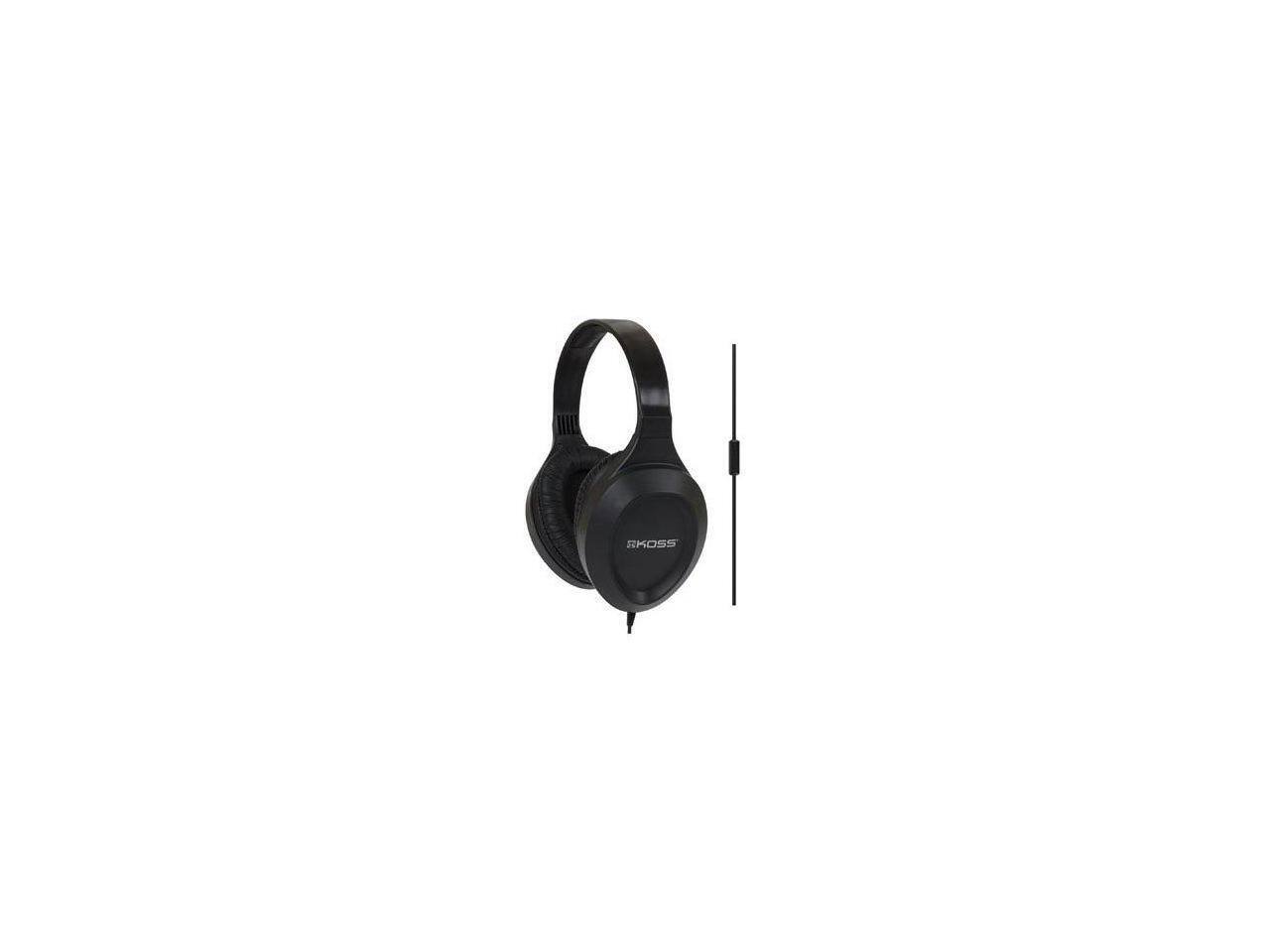 Alt View 1. Koss - KOSS Black 189270 Binaural Full Size with Mic - Black.