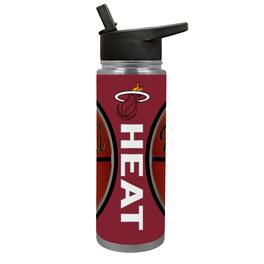 Great American Products - Miami Heat 24oz. Jr. Thirst Game Ball Hydration Bottle - Brown