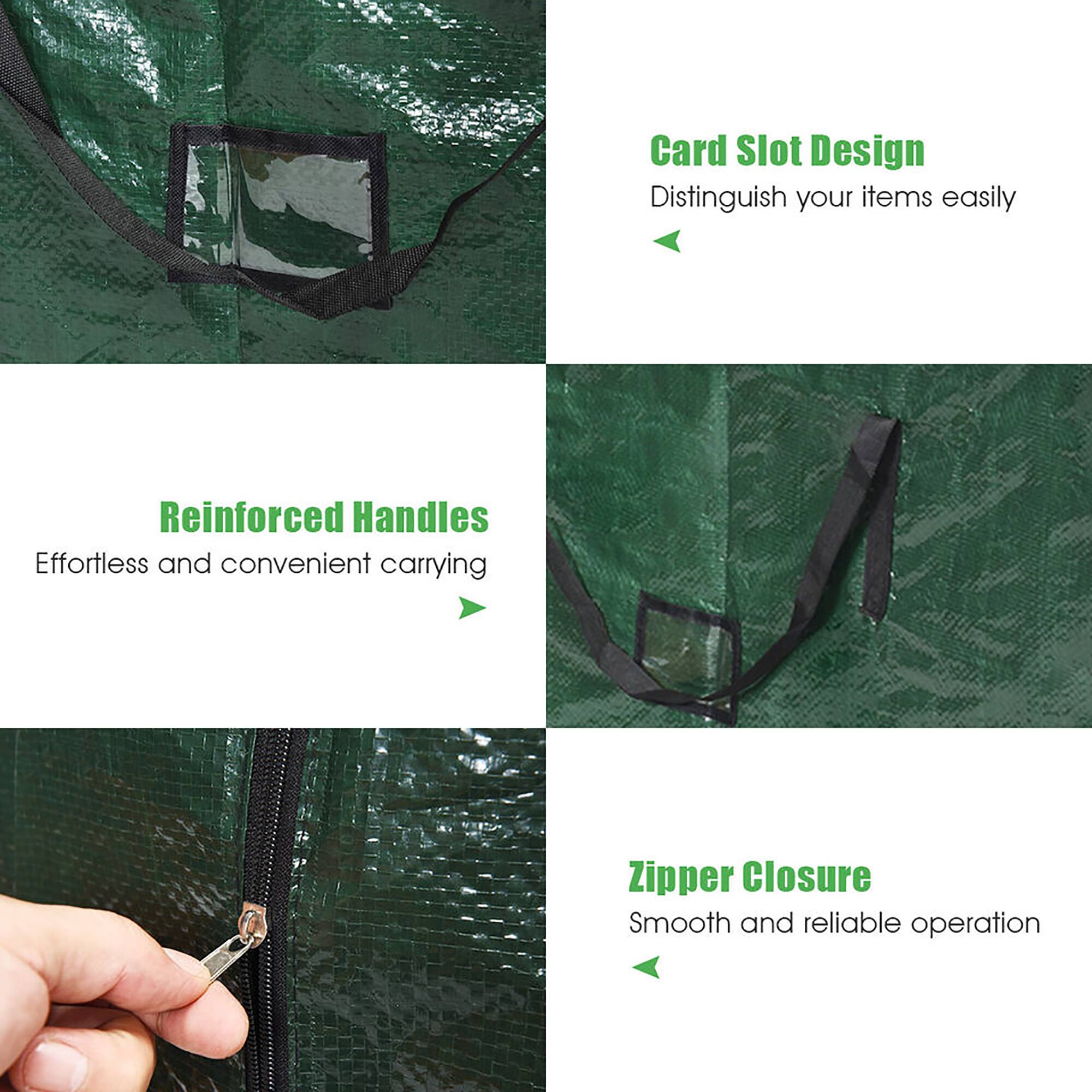- Card Slot Design  
  Distinguish your items easily

- Reinforced Handles  
  Effortless and convenient carrying

- Zipper Closure  
  Smooth and reliable operation