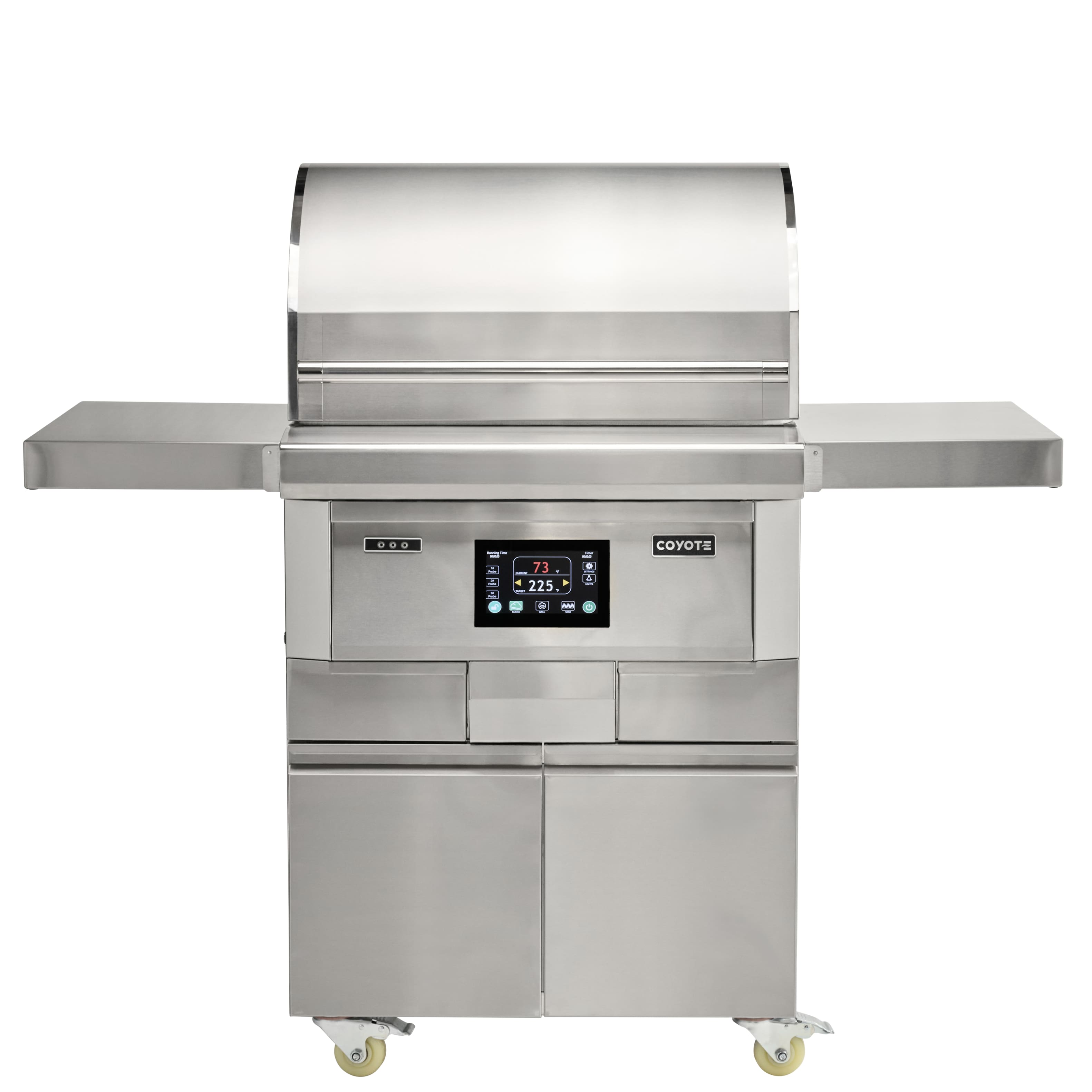 Coyote Outdoor Living - 28" Next-Gen Pellet Head and Cart - Stainlees Steel