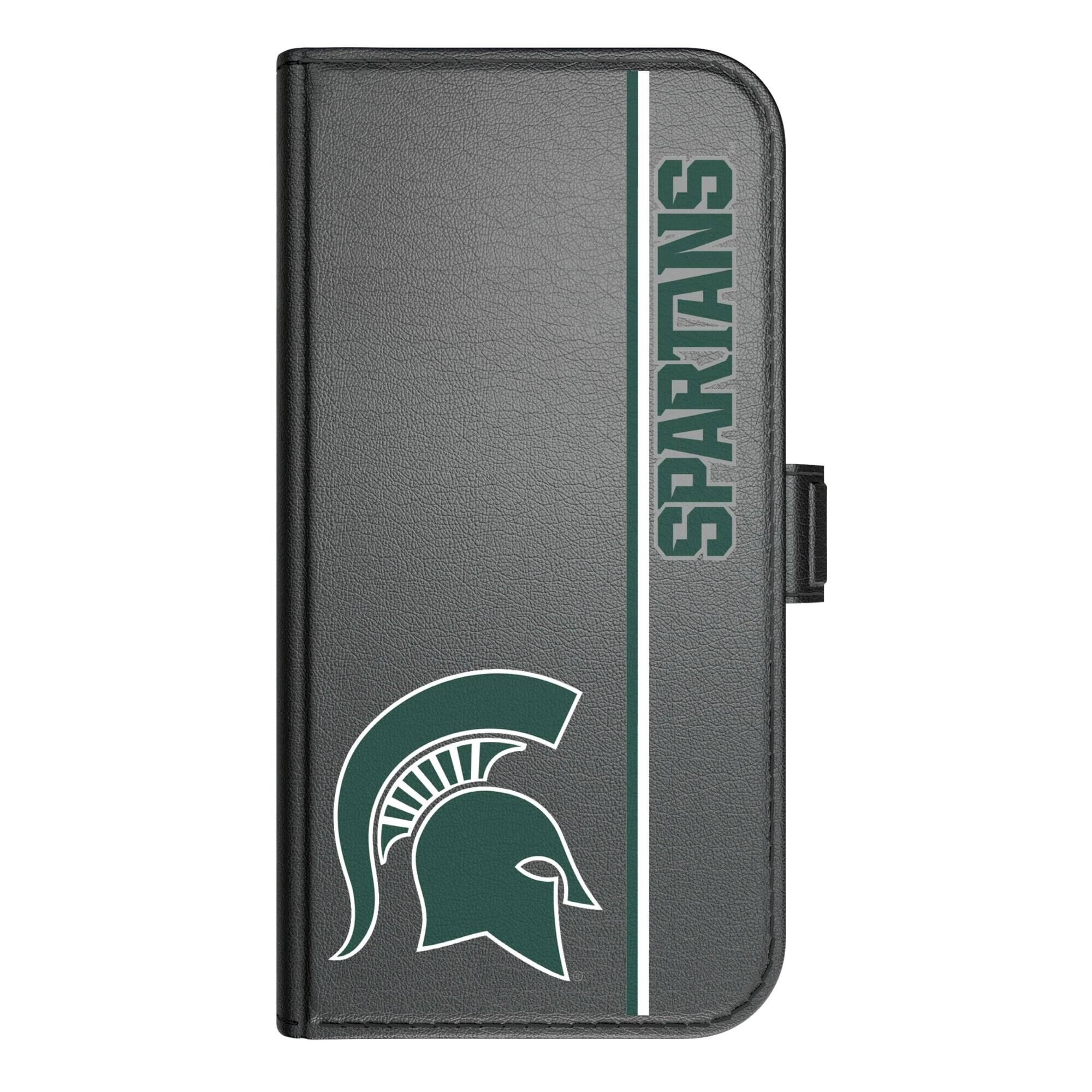Alt View 2. Keyscaper - Michigan State Spartans iPhone Folio 2.0 Case - 17 Pro Max - Black.