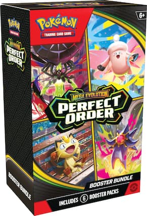 Pokémon Trading Card Game
Mega Evolution Perfect Order
Booster Bundle
Includes 6 Booster Packs