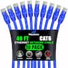 Maximm 40 FT CAT6 ETHERNET NETWORK CABLE 10 PACK RoHS COMPLIANT 24 AWG 550 MHZ RJ45 ROHS Verified