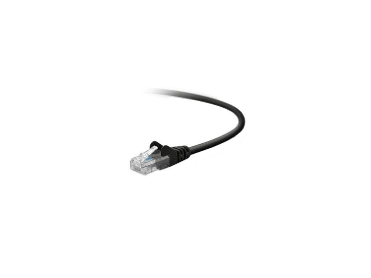 Front. Belkin - Belkin A3l791-14-blk-s 14 ft. Cat 5E Black Network Cable.