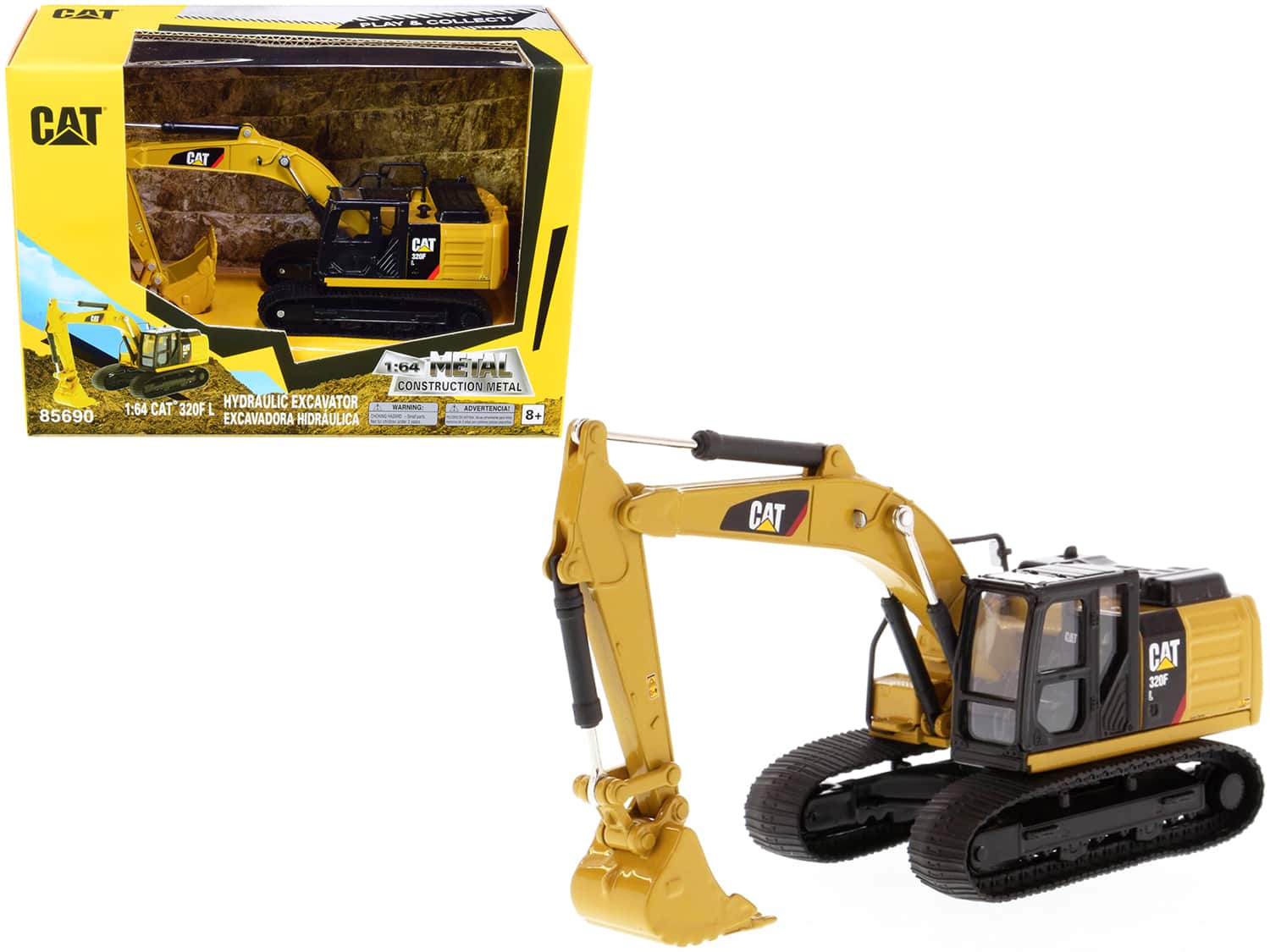 "CAT Caterpillar 320F L Hydraulic Excavator ""Play & Collect!"" Series 1/64 Diecast Model by Diecast Masters" price history on PriceWatchPro