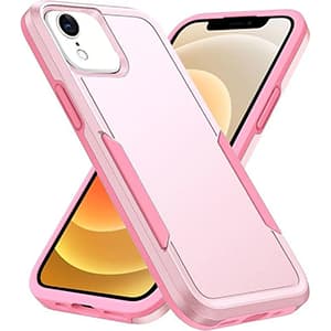 Front. Entronix - Entronix iPhone XR Case - Soft-Touch Dual-Layer Protective Cover - Pink.