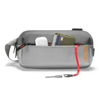 tomtoc - Explorer-T21 EDC Sling Bag, Compact Crossbody Bag Minimalist Sling Pack Daypack for Travel, Lightweight, Water-Resistant - Space Gray - Front_Zoom