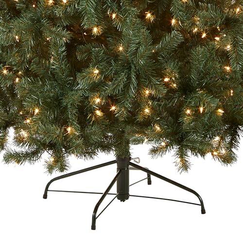 Alt View 4. National Tree Company - National Tree Company 7.5 ft Pre-Lit North Valley Spruce Artificial - Blue.